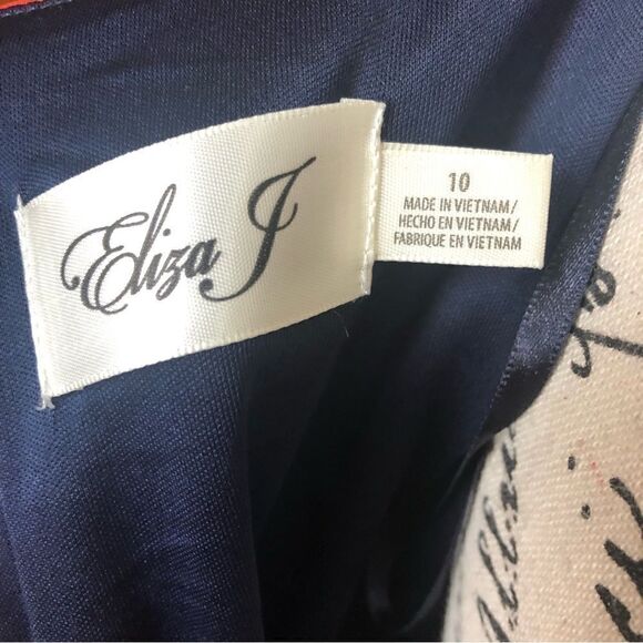 Eliza J Paisley Shift Dress Size 10 - Picture 7 of 9